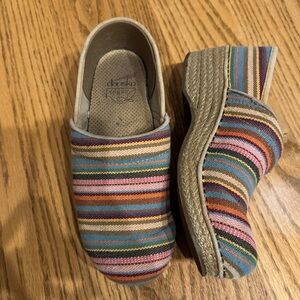 Dansko Multi Color Clogs great condition